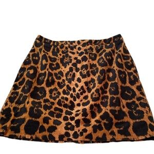 Talbots Black and Brown Mini A-Line Skirt for Night Out